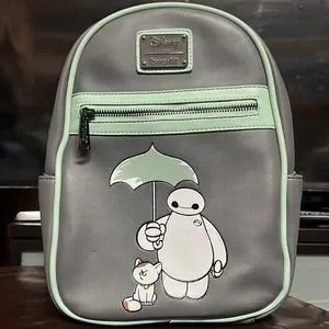Loungefly Disney Big Hero 6 Baymax &HairyBaby Mini Backpack (BoxLunch Exclusive) Loungefly Disney Big Hero 6 Baymax Lenticular Heart Hands  main image 2